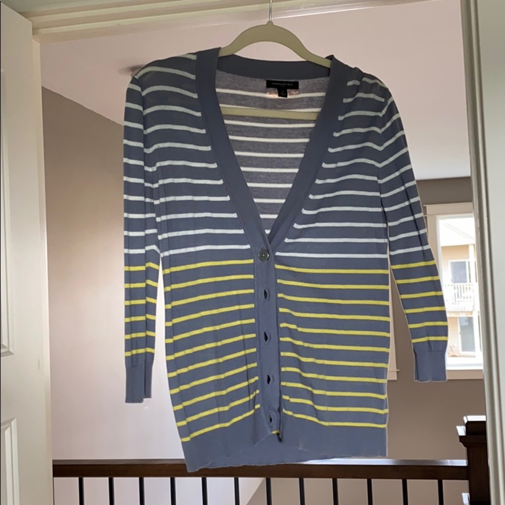 Banana Republic Striped Button Down Top